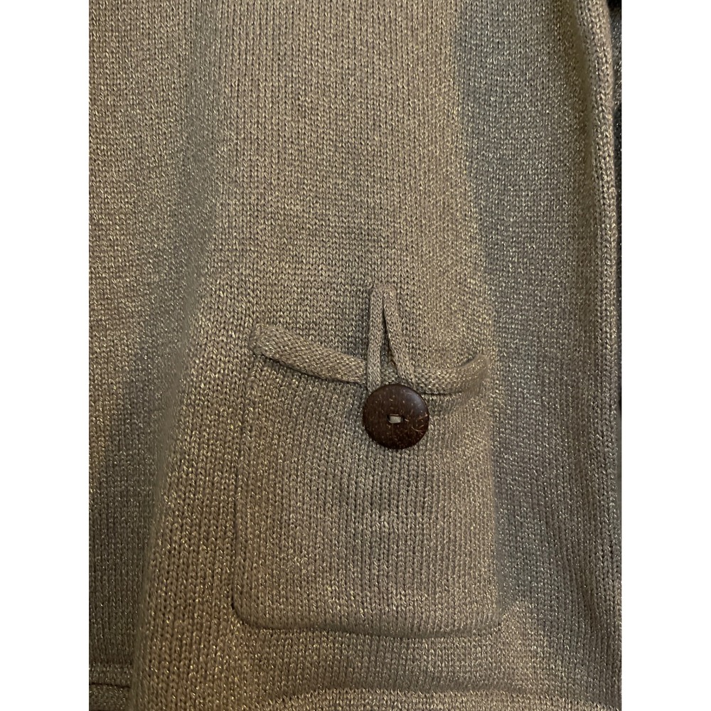 Lulu B women gold metallic sweater S/M - Picture 3 of 9